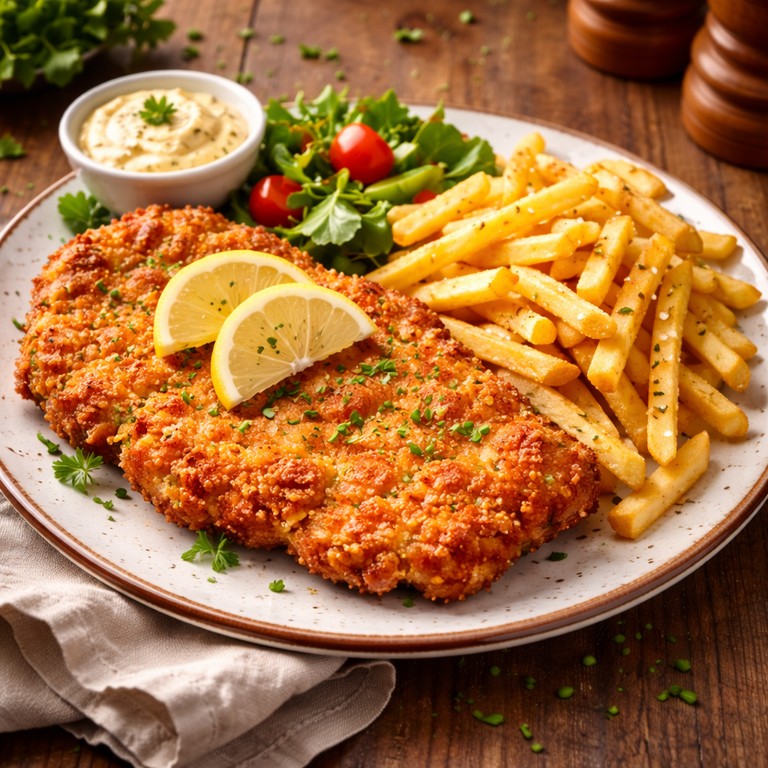 Wiener Schnitzel mit Pommes