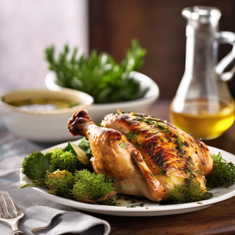 Crispy Grilled Chicken with Lemon Herb Marinade