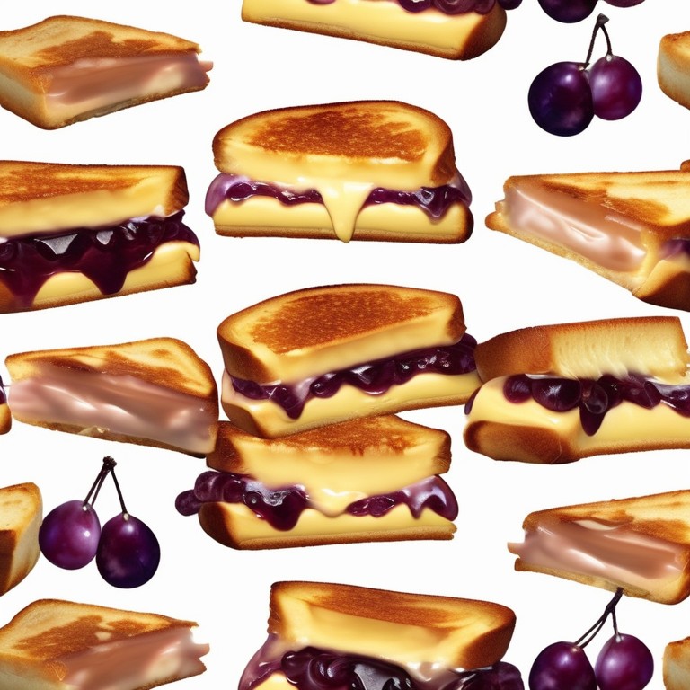 Gourmet Grilled Cheese with Grape Jam