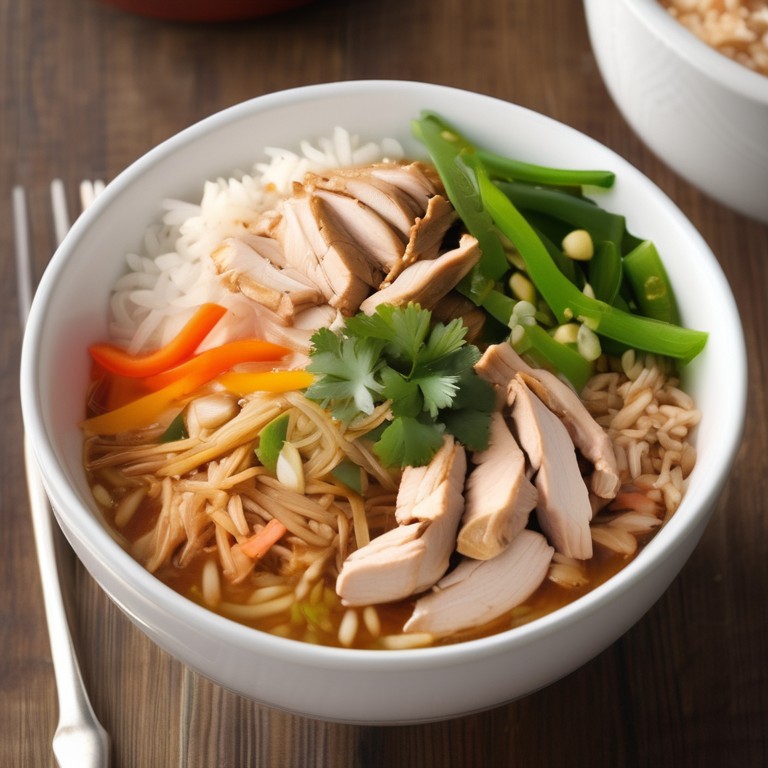Hearty Chicken and Vegetable Rice Bowl