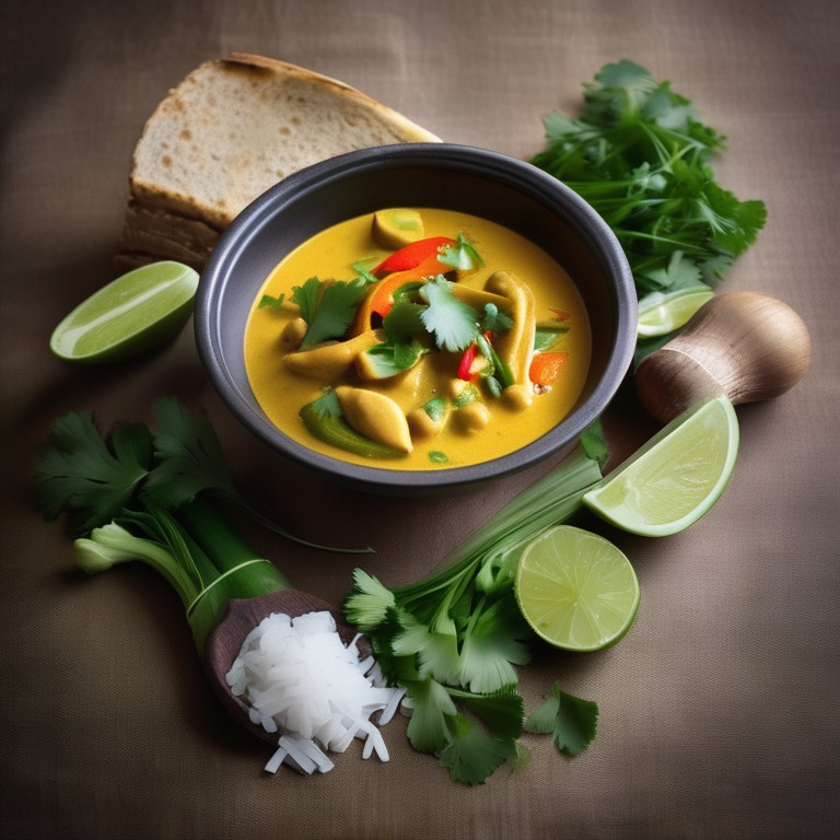 Kokosmilch-Curry mit Gem"use
