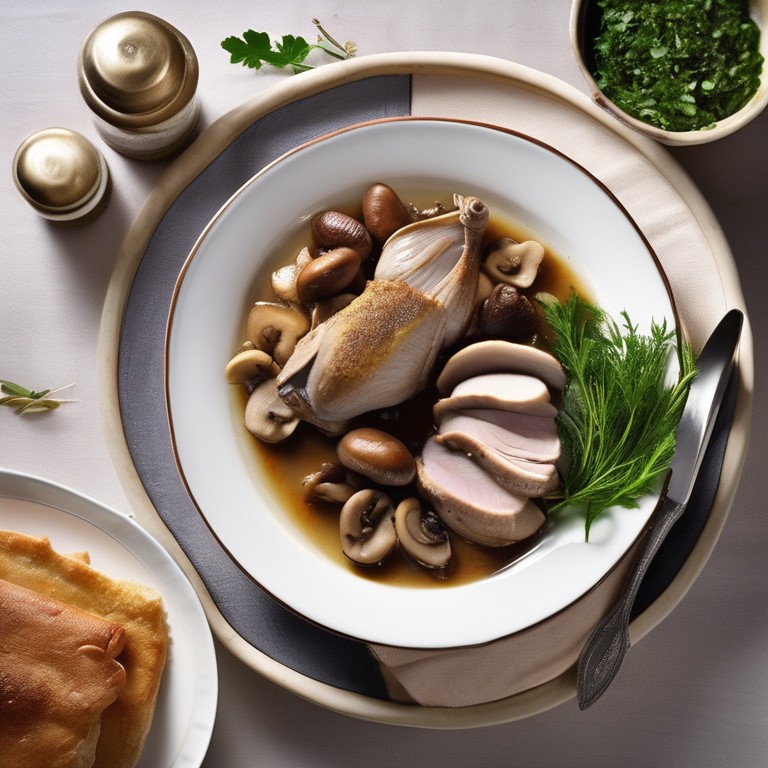 Pintade froide aux Champignons