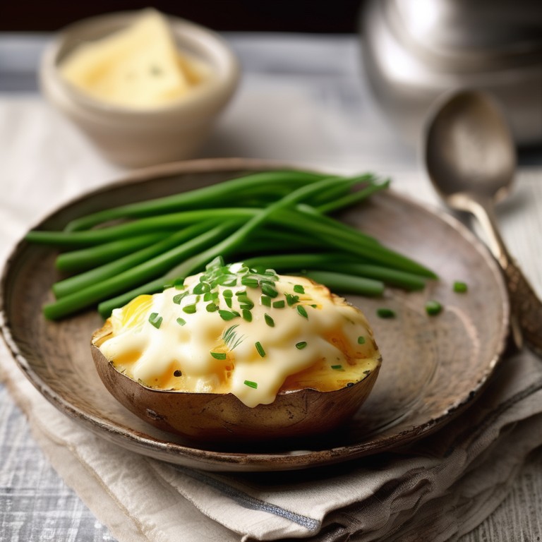 Creamy Baked Potatoes with Cheese