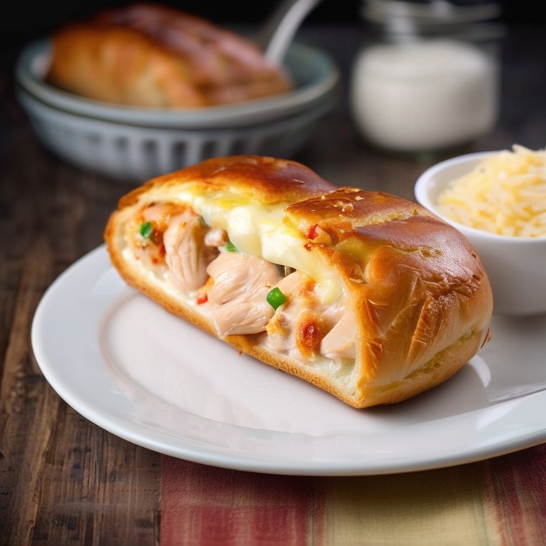 Spicy Chicken and Cheese Stuffed Bread