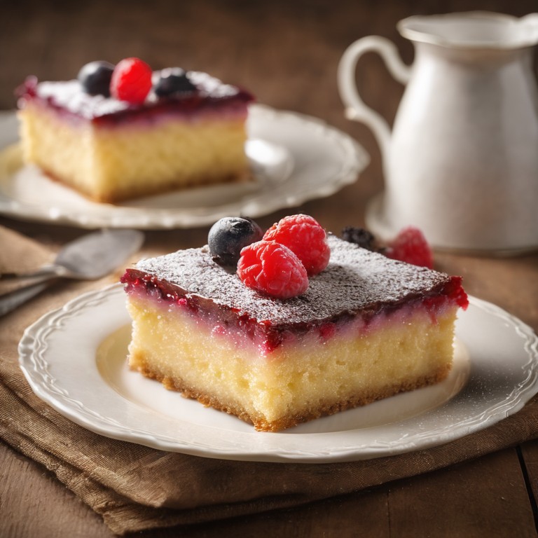 Gesunder Blechkuchen mit Fr\u00fcchten