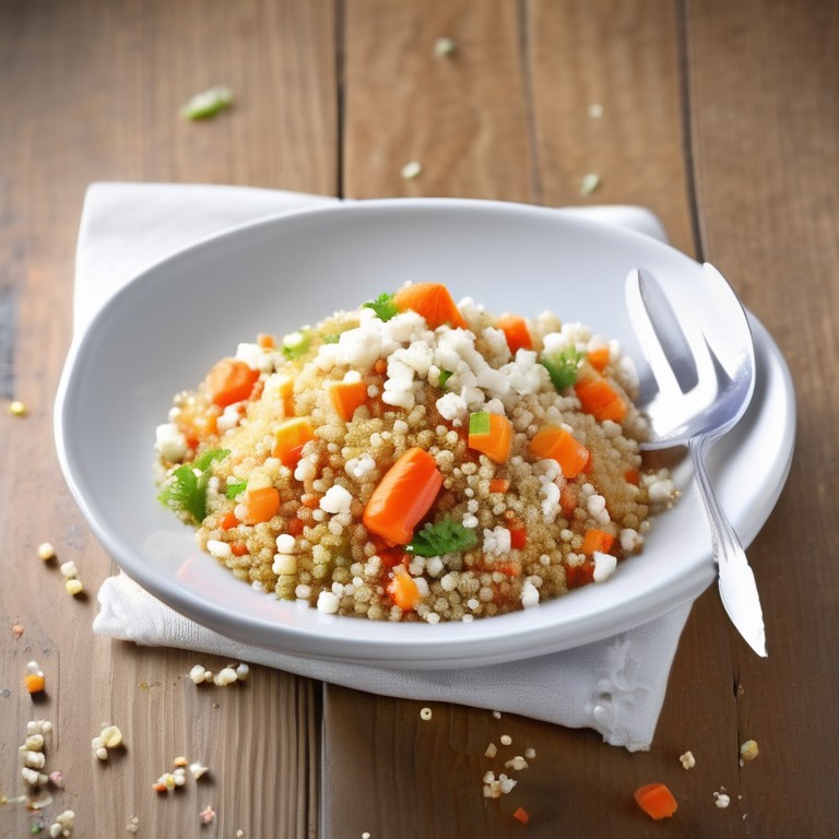 Paprika-Karotten-Couscous mit Feta