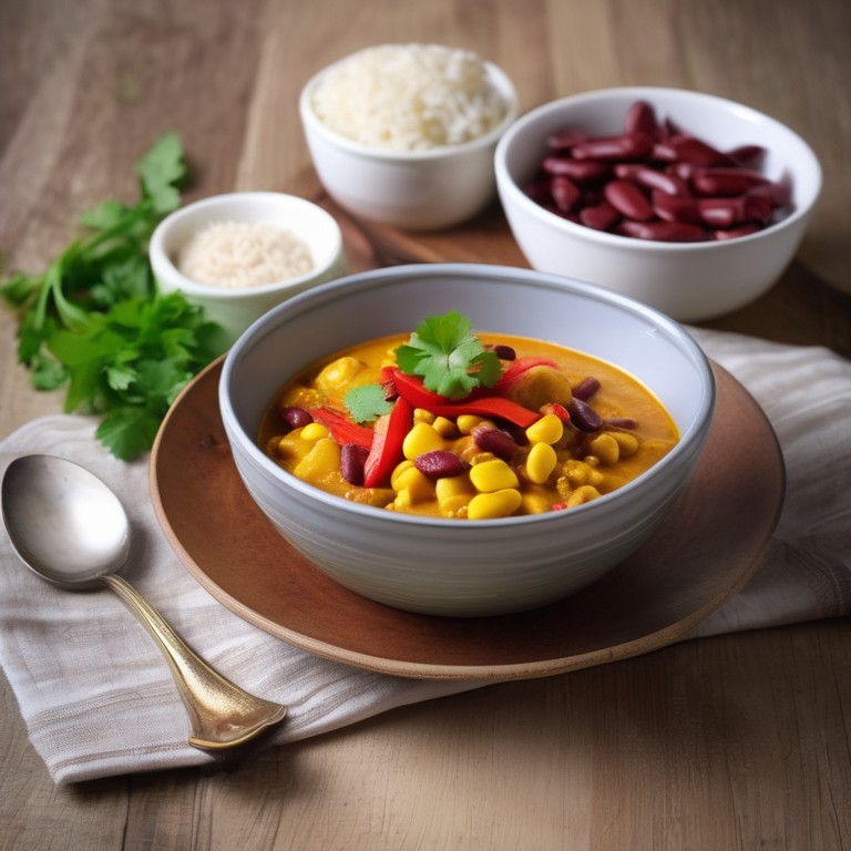 Veganes Kokos-Linsen-Curry
