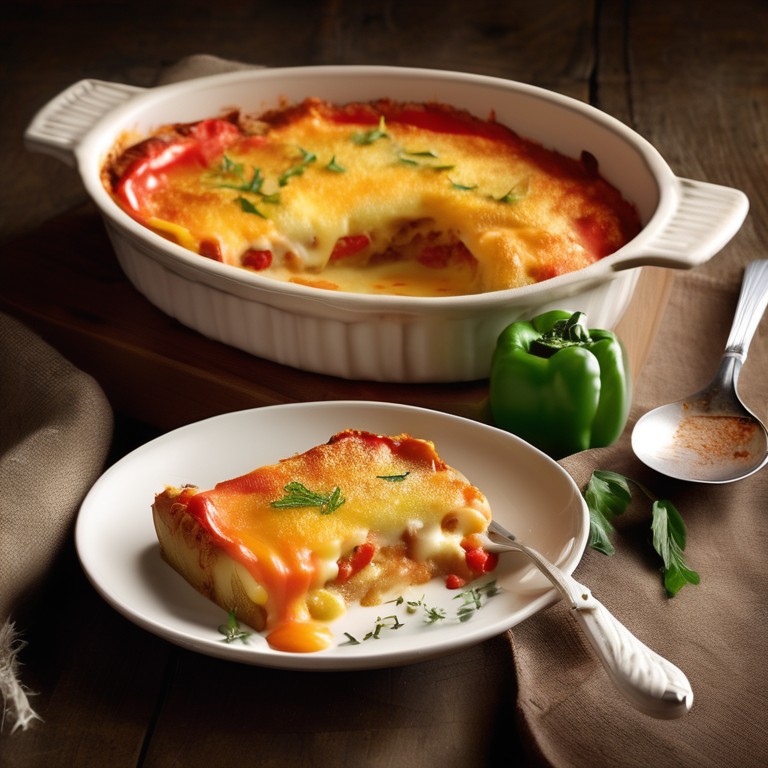 Paprika-Kartoffel-Gratin