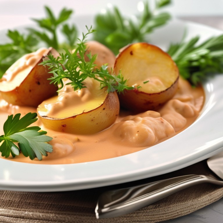 Paprika-Sahne-Kartoffeln