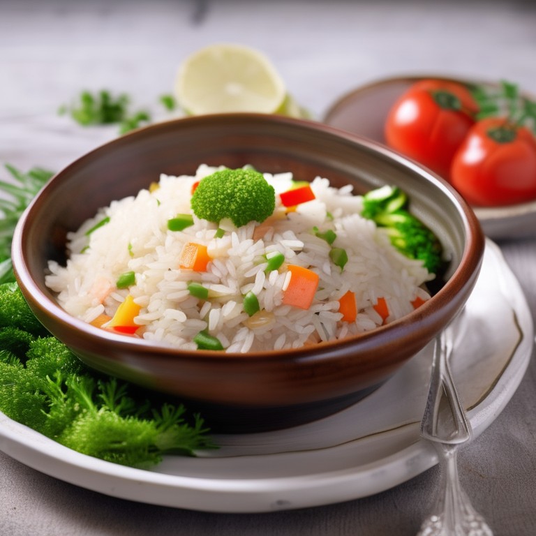 Schneller veganer Reis mit Gem\u00fcse