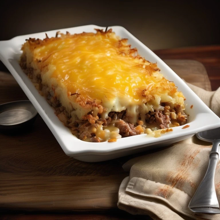 Cheesy Beef and Hash Brown Casserole - Mr. Cook