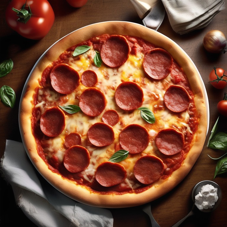 Spicy Pepperoni Pizza