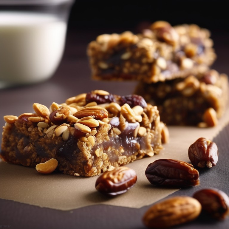 Healthy Date-Nut Energy Bars