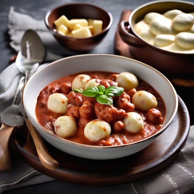 Gnocchi mit Rotwein-Sahne-Chorizo-Sauce - Mr. Cook
