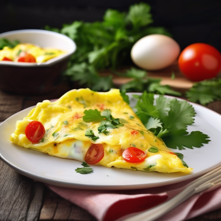 Cheesy Egg Omelette