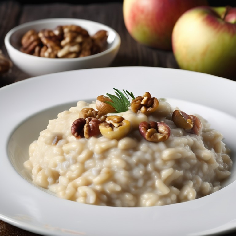 Risotto with Gorgonzola, Apples, and Walnuts