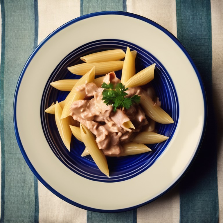 Penne mit Thunfisch