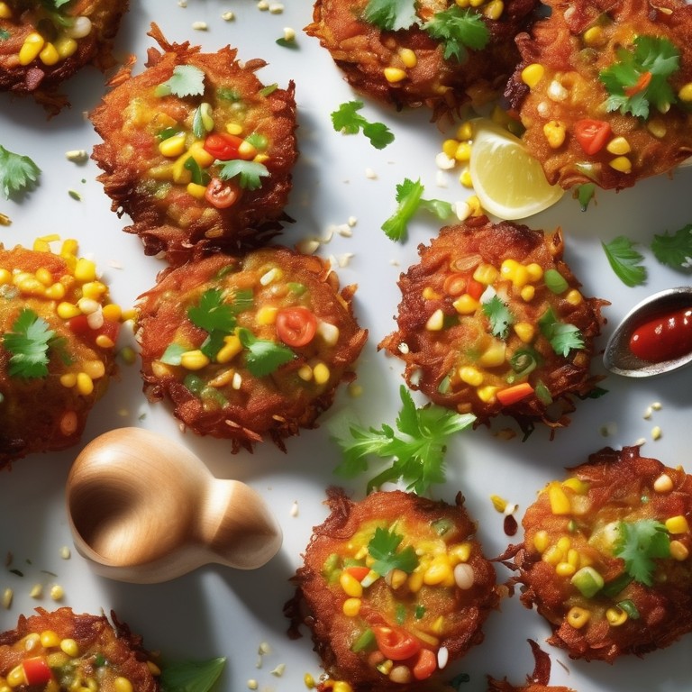 Spicy Corn and Vegetable Fritters