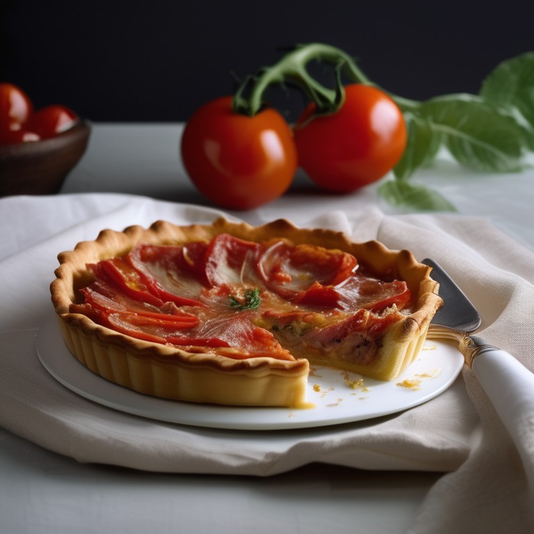 Tarte aux Lardons et Tomates