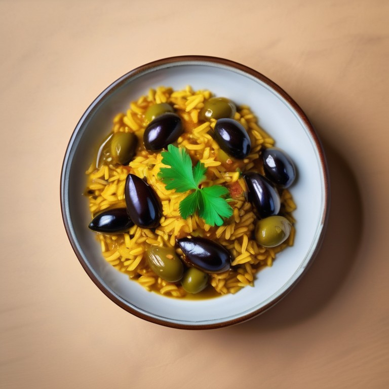 Riz au Curry avec Sardines aux Olives