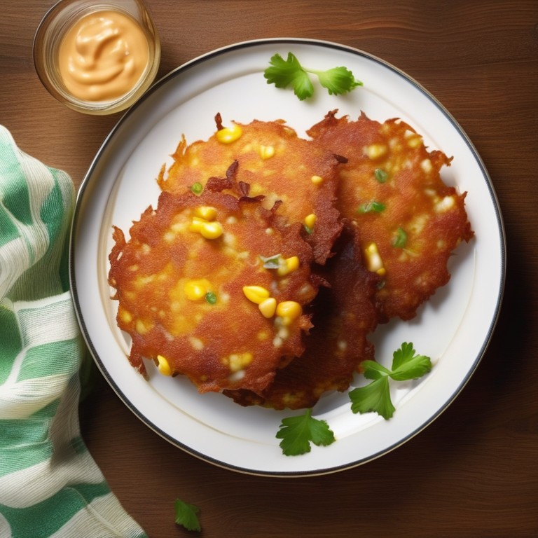 Corn Fritters with Spicy Mayonnaise