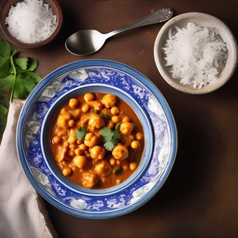 Chickpeas and Prawn Curry