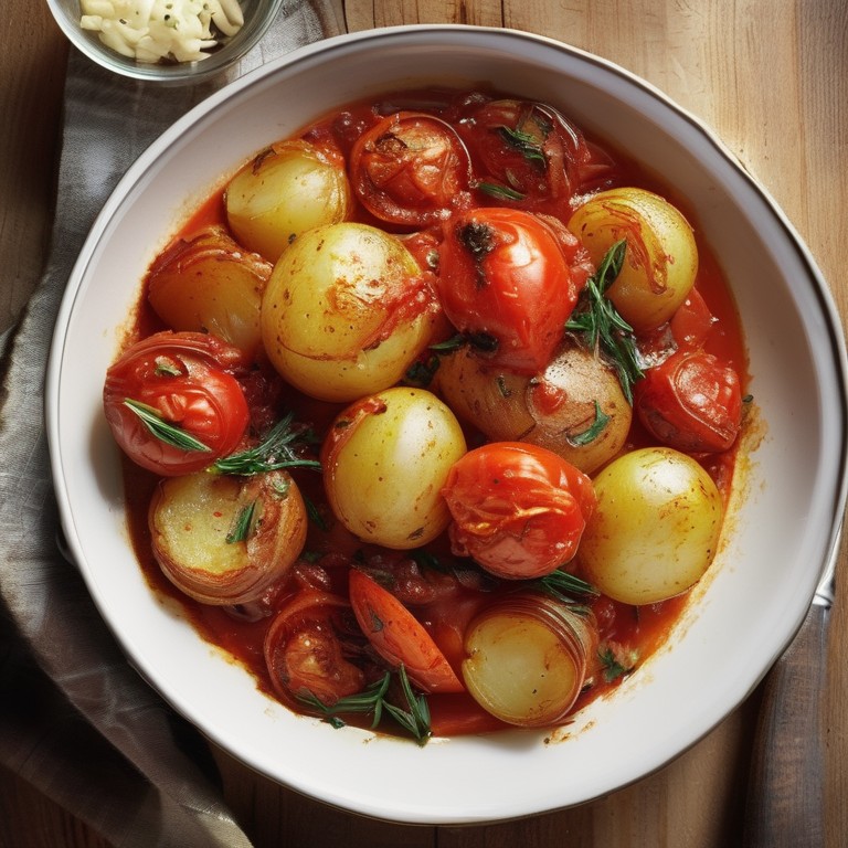 Roasted Tomato and Potato Medley