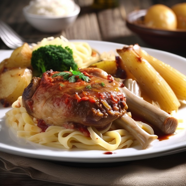 Baked Chicken and Meat Medley