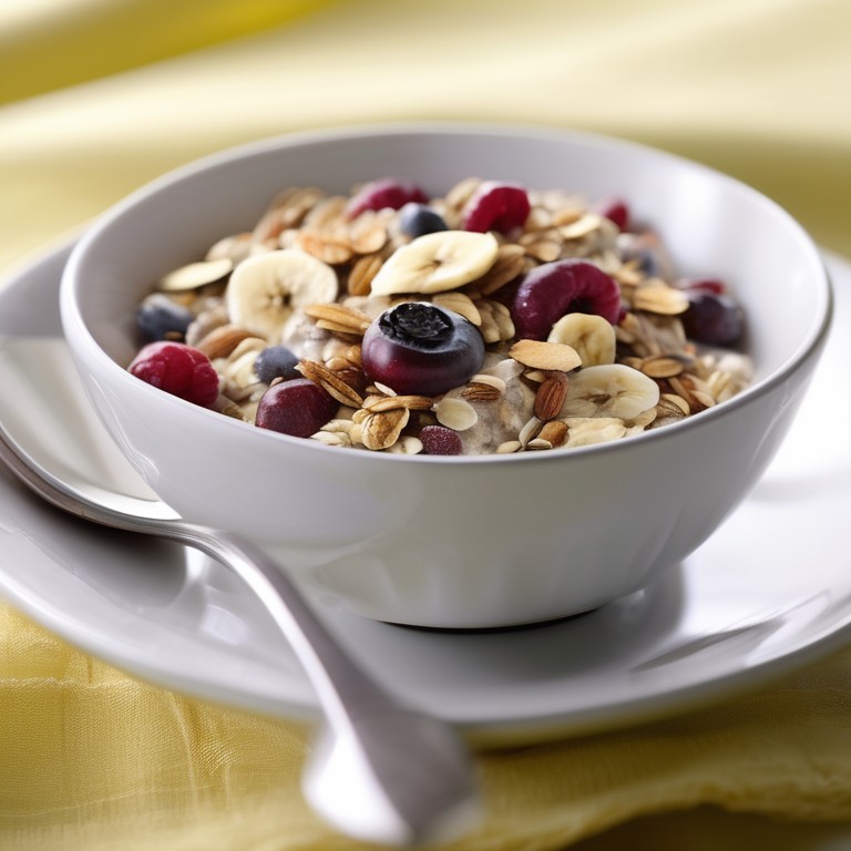 Muesli à préparer la veille à la Banane + Canneberges