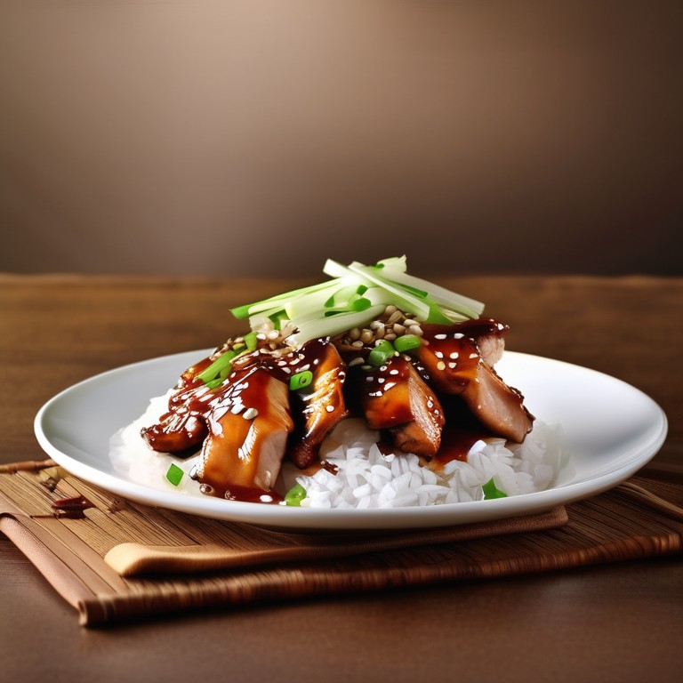 Hoisin Glazed Chicken with Rice