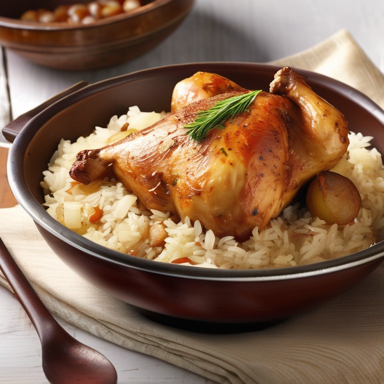 Spiced Chicken and Potato Rice