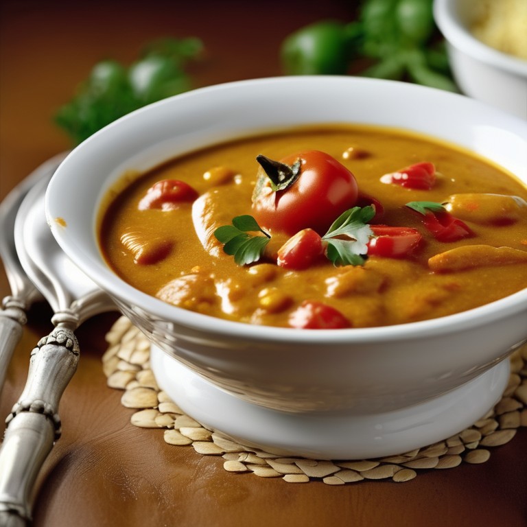 Curry-Reis mit cremiger Sahnesoße