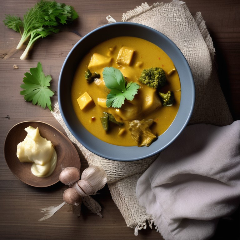 Kokos-Hackfleisch-Curry mit Gemüsenudeln