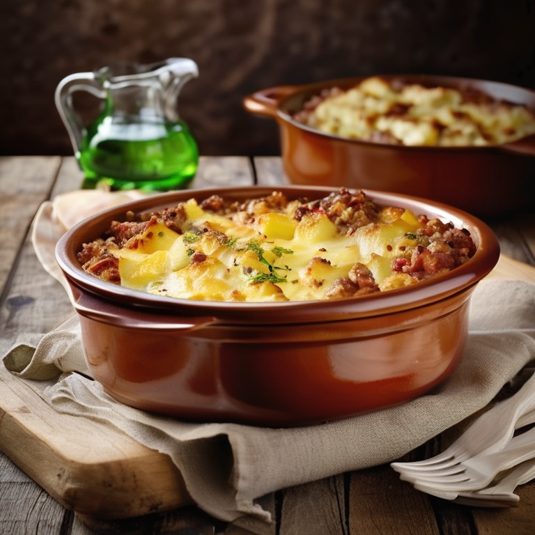 Kartoffelauflauf mit Feta und Hack