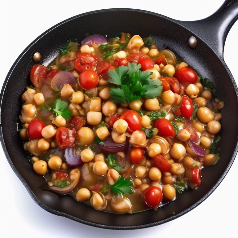 Garlic Chickpea Skillet