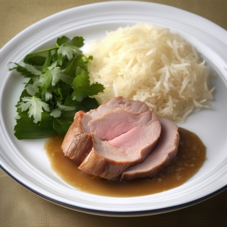 Gebratener Schweinebauch mit knuspriger Kruste