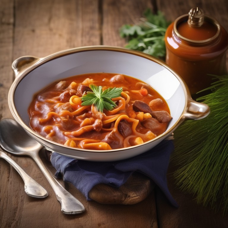 Paprika Rinderhack Nudeln