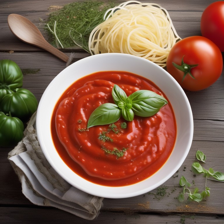 Tomatensauce mit Nudeln