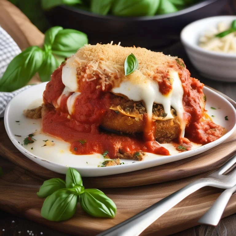 Cheesy Eggplant Parmesan