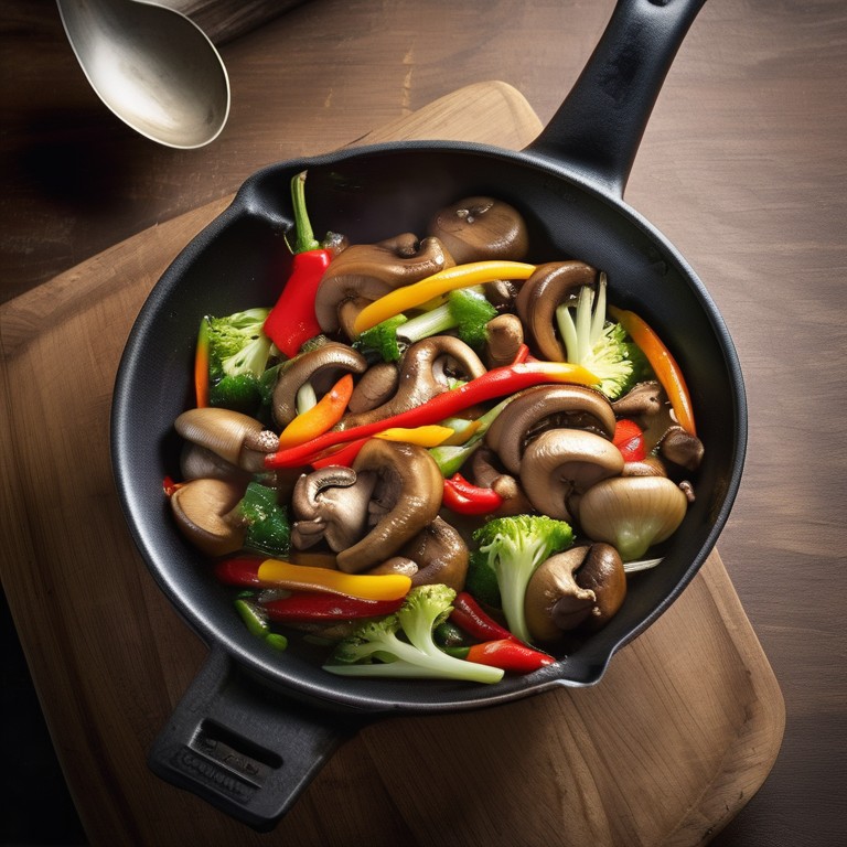 Mushroom and Vegetable Stir-Fry