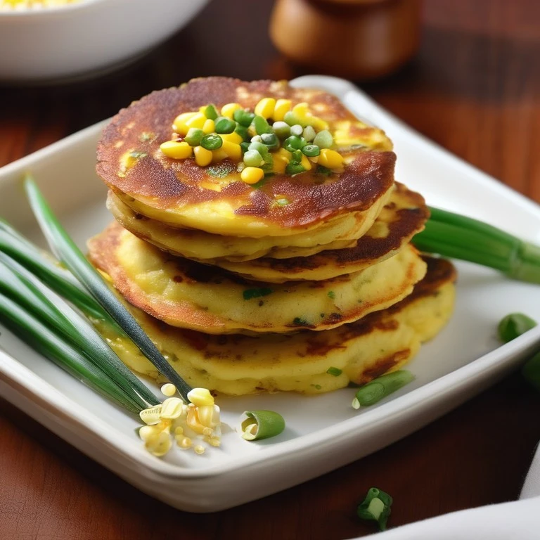 Corn Cakes with Sichuan Chive Butter