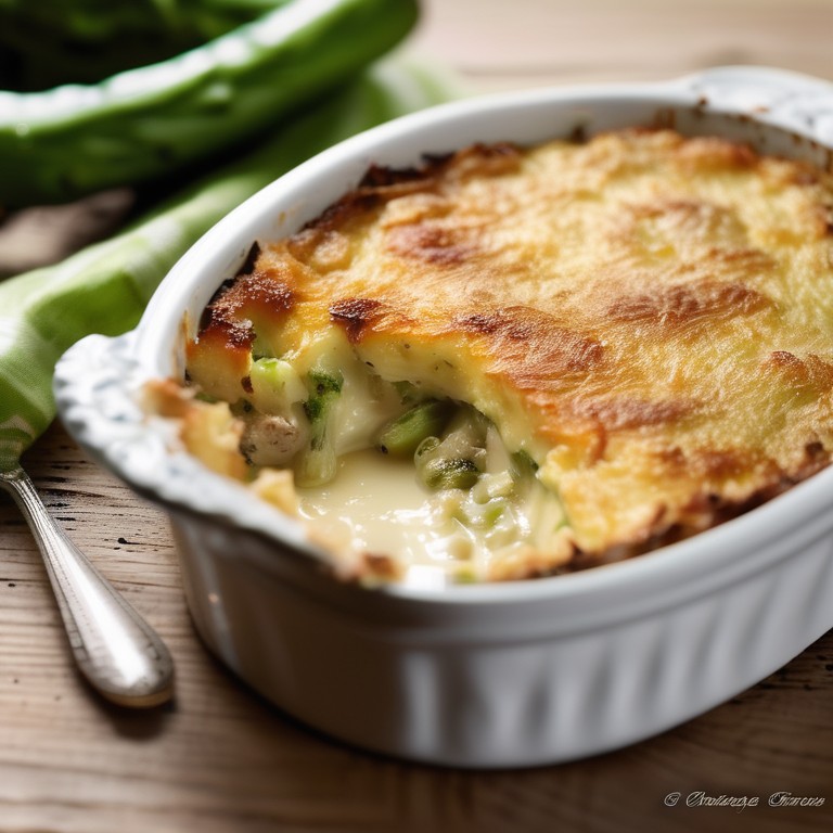 Gratin de Pommes de Terre aux Brocolis et Protéines de Soja