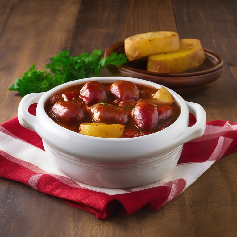 Saborosa Linguiça com Legumes no Forno