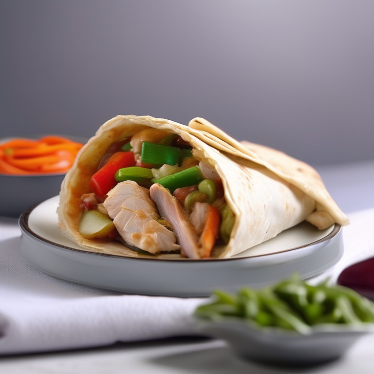 Galette Wrap au Poulet et Légumes