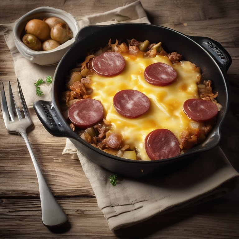Hackfleisch-Kartoffel-Auflauf mit Schafskäse