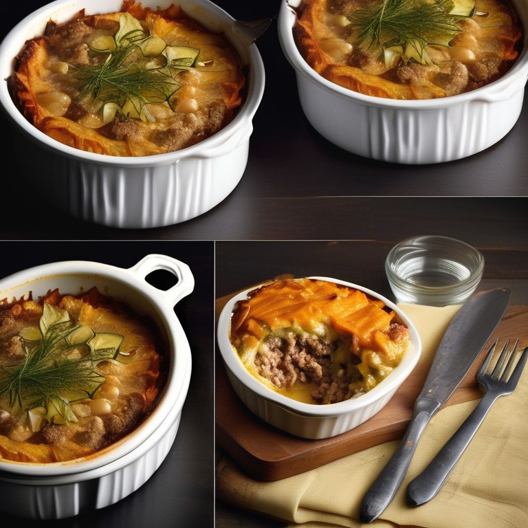 Gratin de Viande Hachée aux Patates Douces et Courgettes