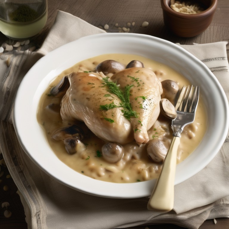 Poulet aux Champignons