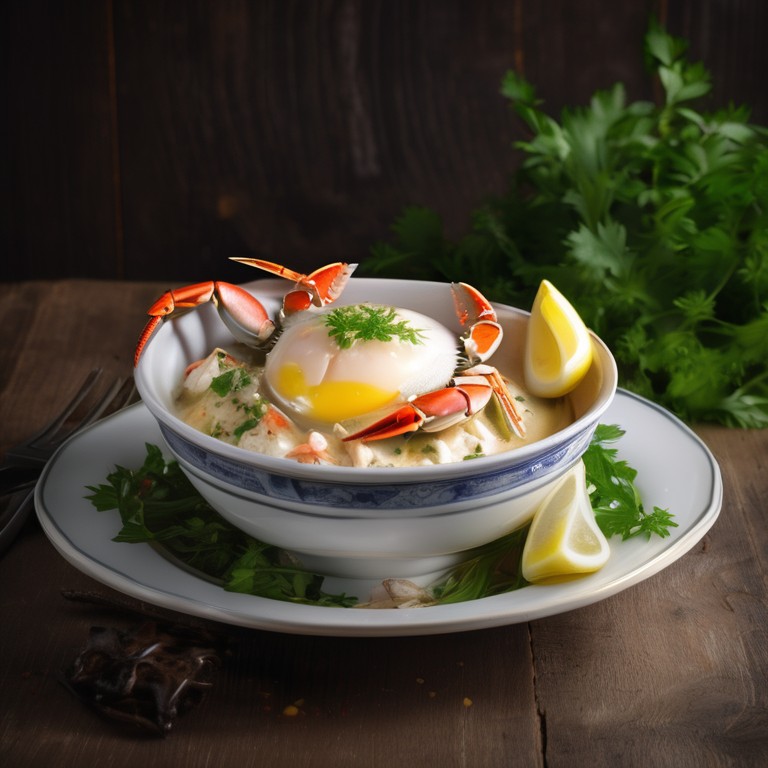 Steamed Crab and Egg