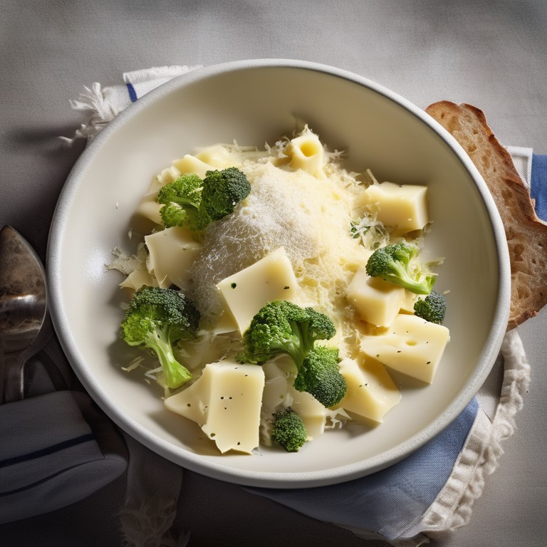 Brokkoli-Parmesan-Reis mit Sahnesoße