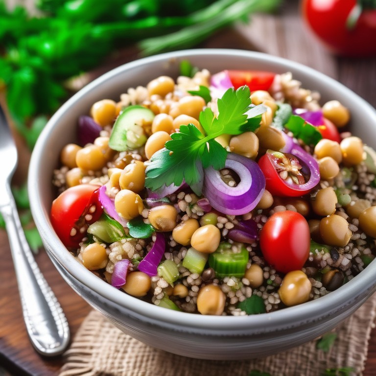 High Protein Vegan Quinoa Salad